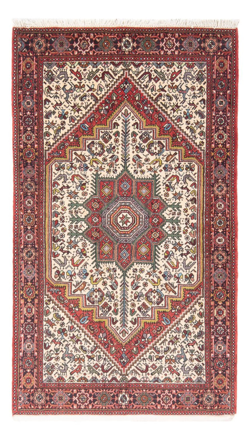 Alfombra persa - Nómada - 126 x 80 cm - crema