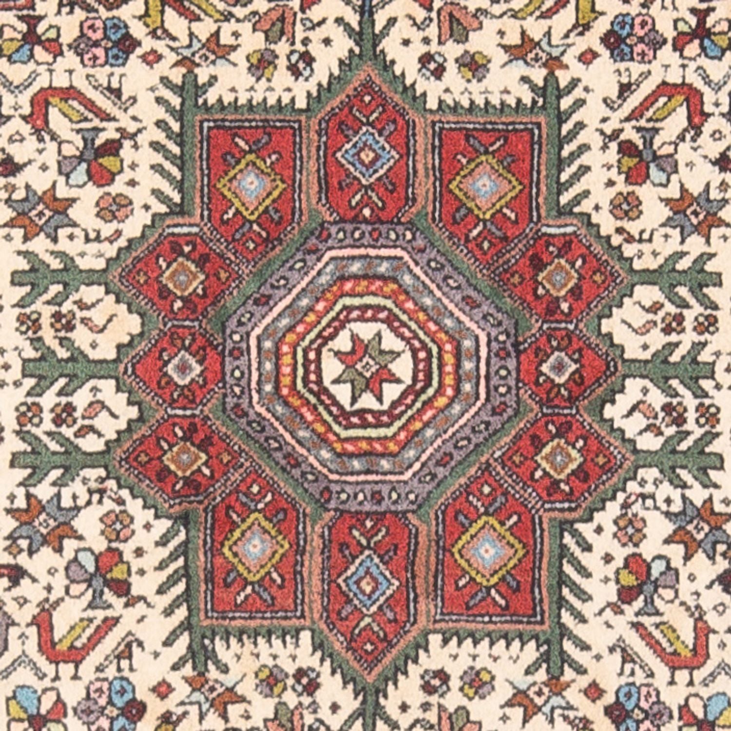 Alfombra persa - Nómada - 126 x 80 cm - crema