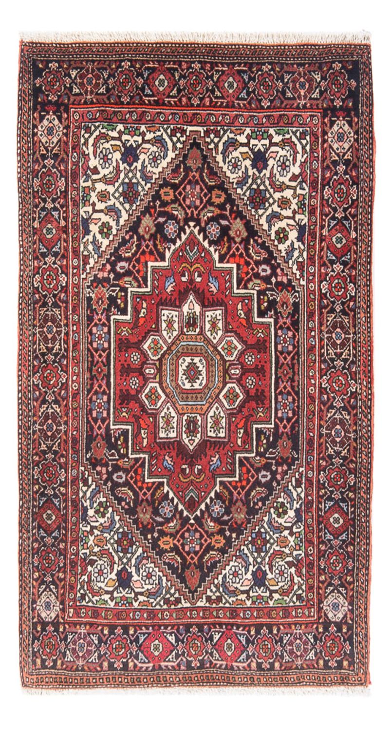 Alfombra persa - Nómada - 132 x 78 cm - rojo claro