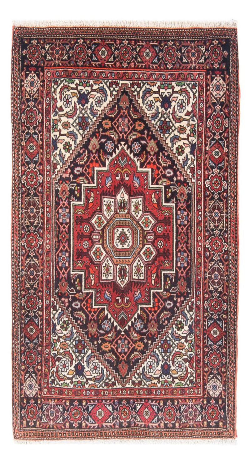 Alfombra persa - Nómada - 132 x 78 cm - rojo claro
