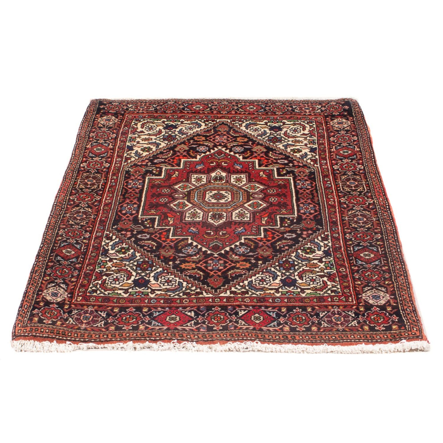 Alfombra persa - Nómada - 132 x 78 cm - rojo claro