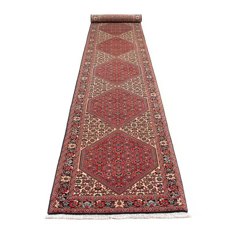 Alfombra de pasillo Alfombra persa - Bidjar - 406 x 65 cm - beige