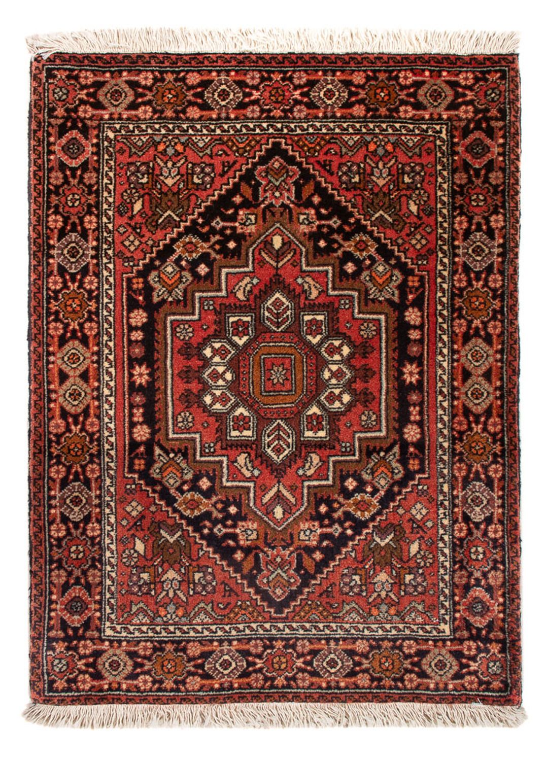 Alfombra persa - Nómada - 90 x 60 cm - rojo