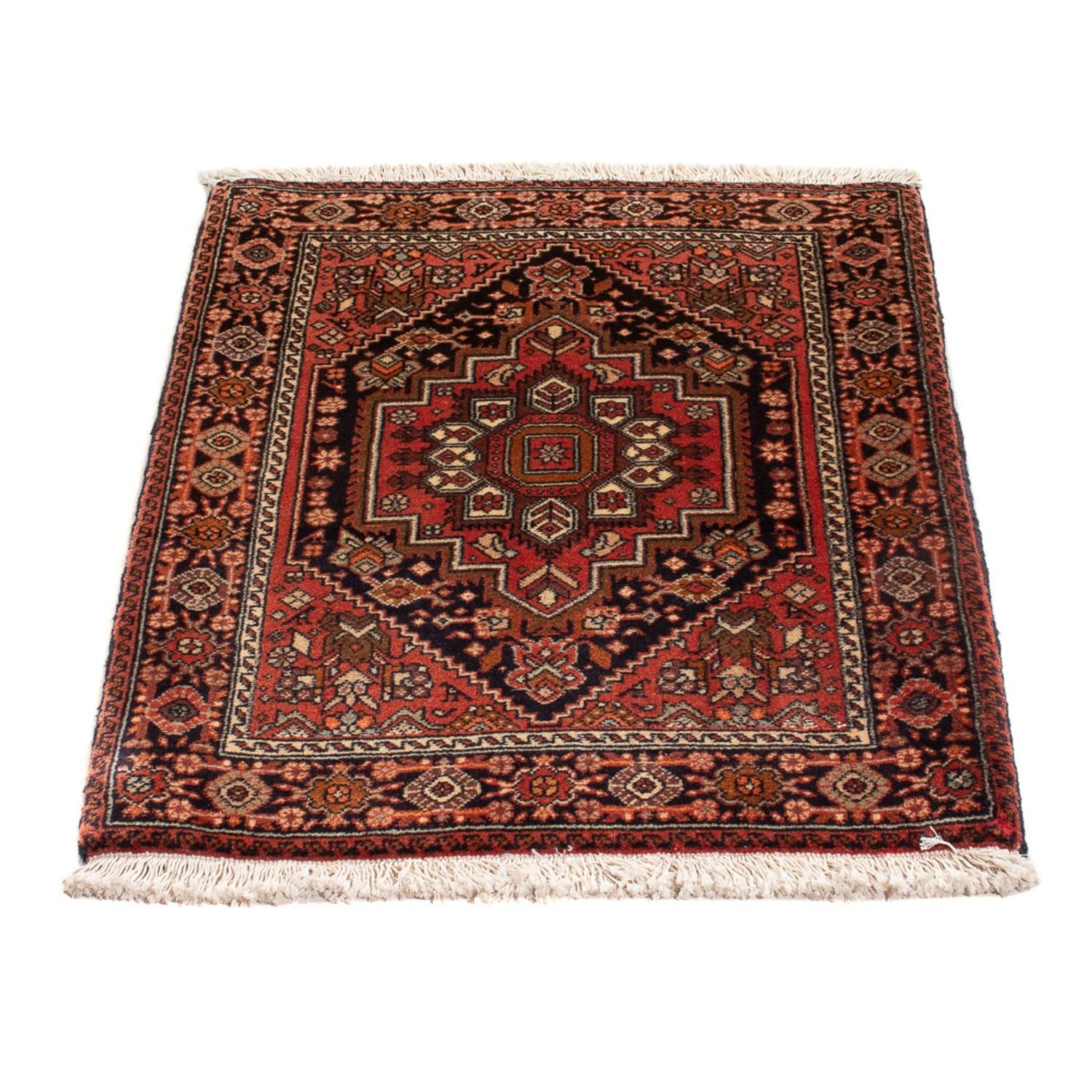 Alfombra persa - Nómada - 90 x 60 cm - rojo