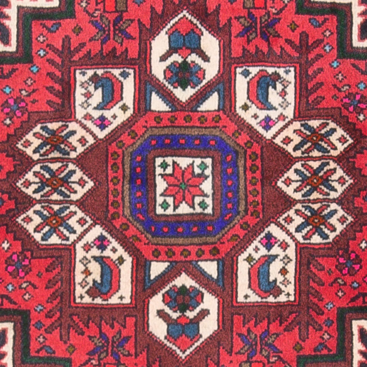 Alfombra persa - Nómada - 117 x 80 cm - rojo