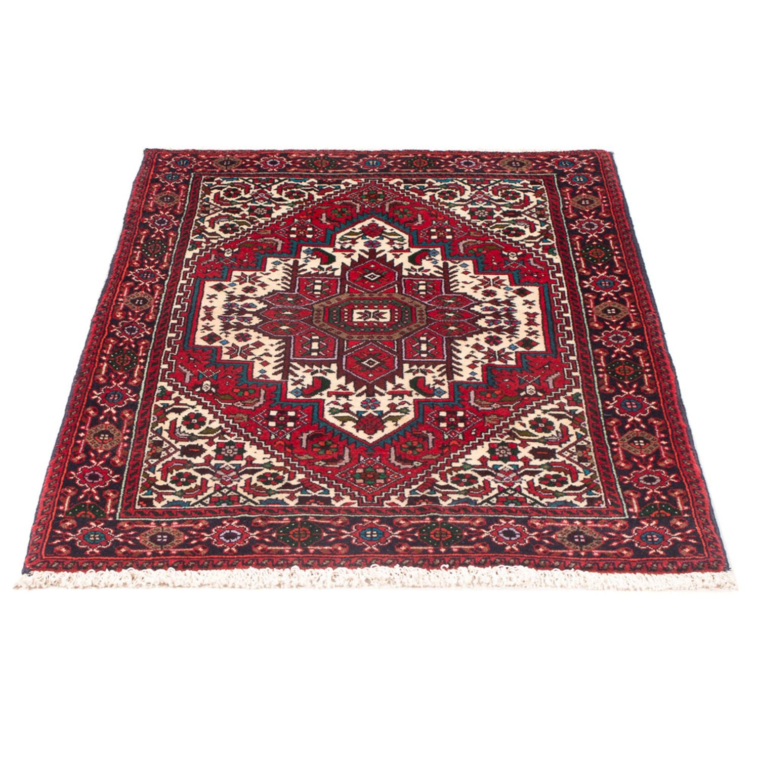 Alfombra persa - Nómada - 125 x 76 cm - crema