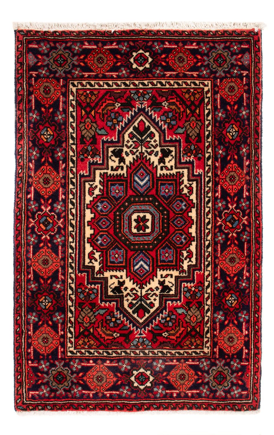 Alfombra persa - Nómada - 72 x 48 cm - rojo