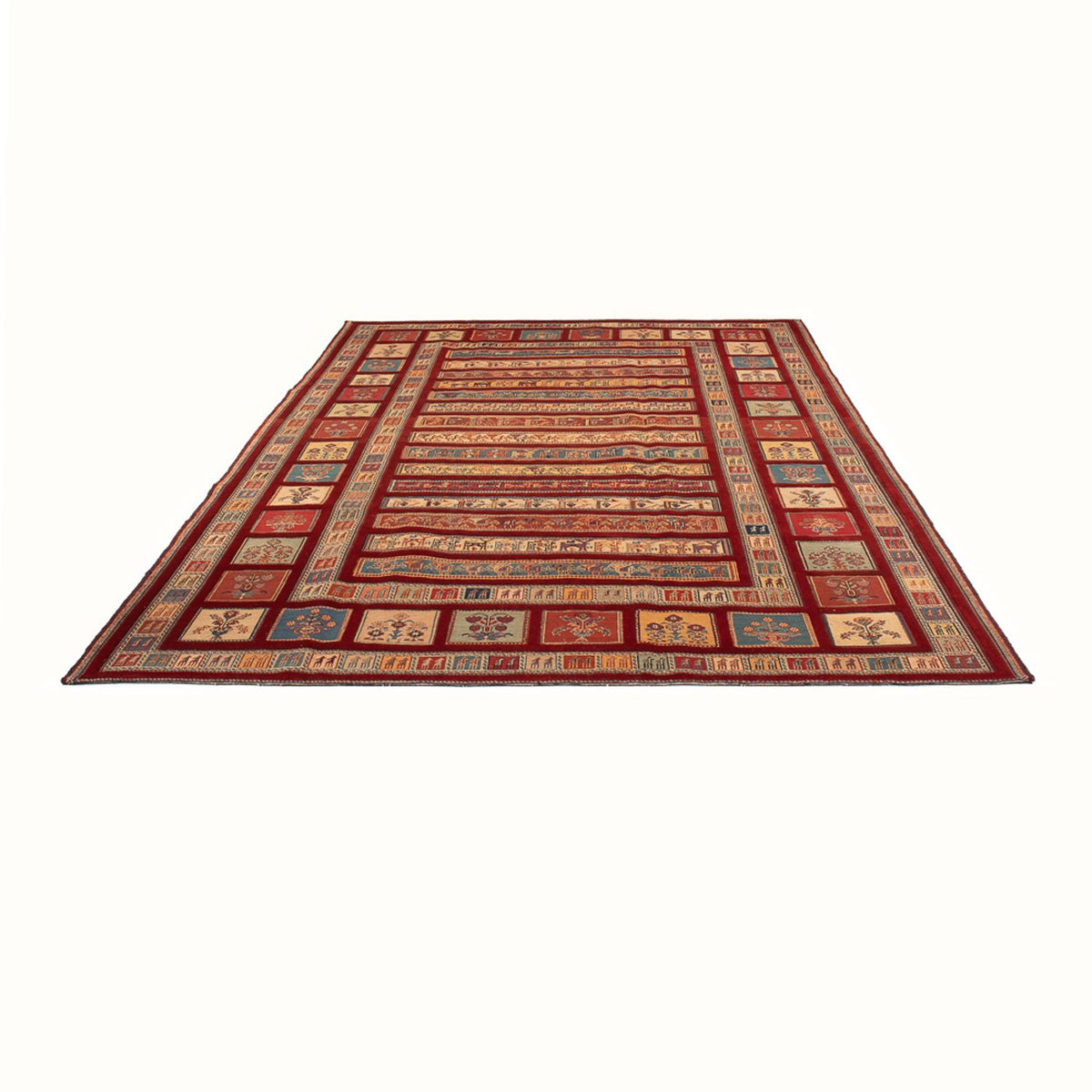 Alfombra Kelim - Oriental - Real - 297 x 211 cm - multicolor