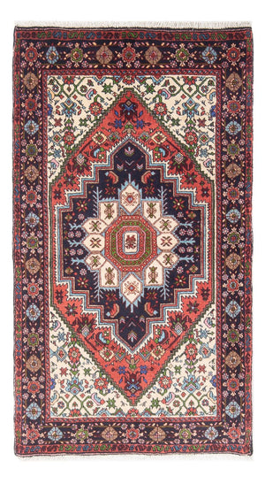 Alfombra persa - Nómada - 132 x 76 cm - crema