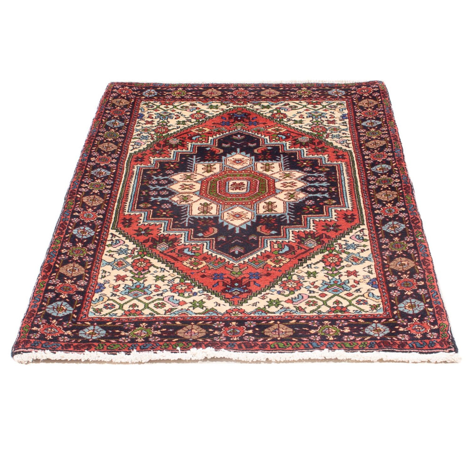 Alfombra persa - Nómada - 132 x 76 cm - crema