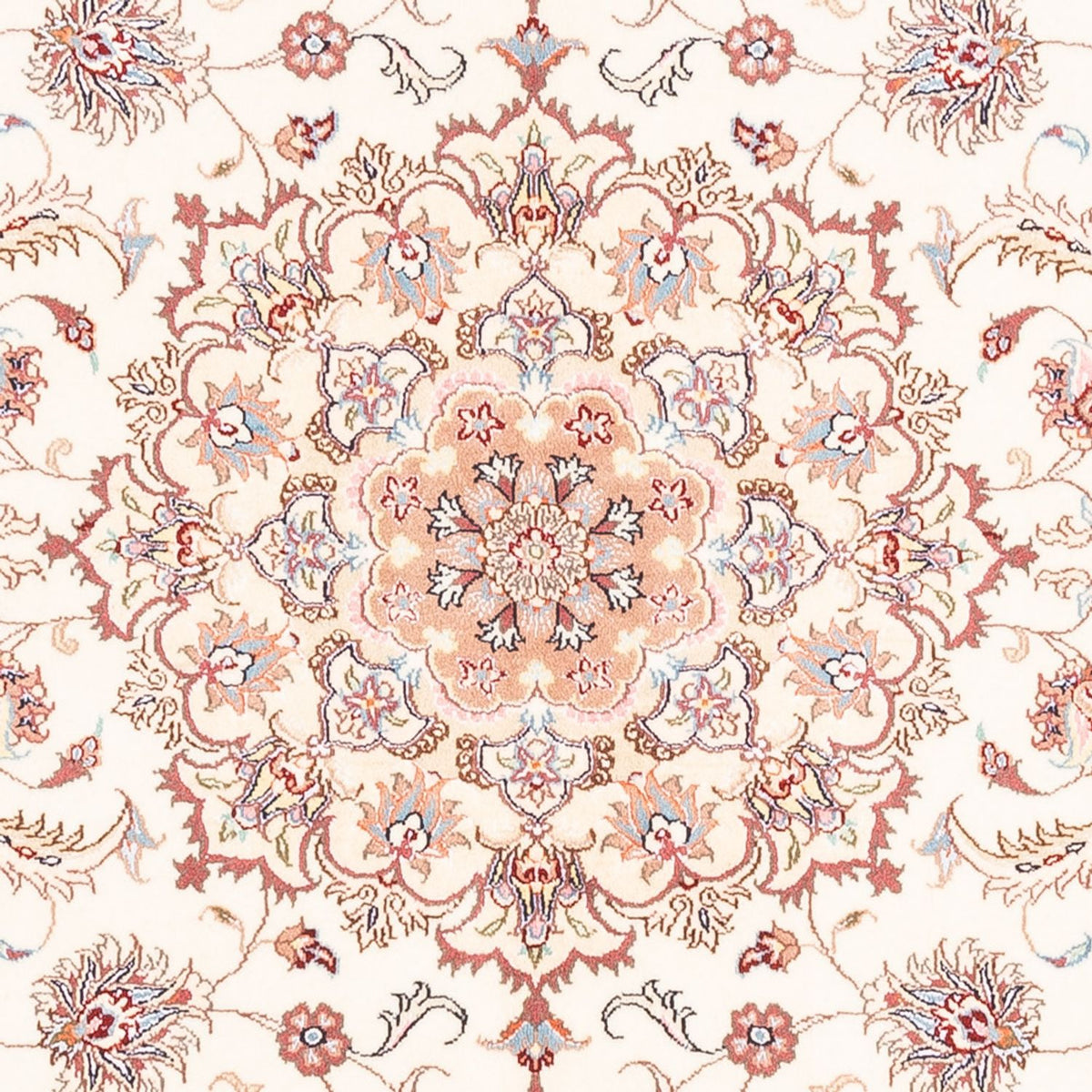 Alfombra persa - Tabriz - 196 x 151 cm - crema