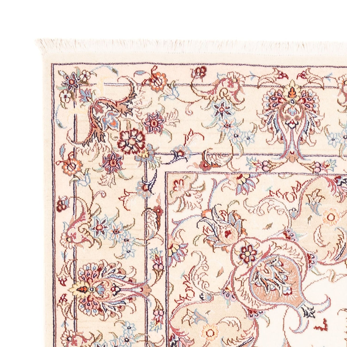 Alfombra persa - Tabriz - 196 x 151 cm - crema