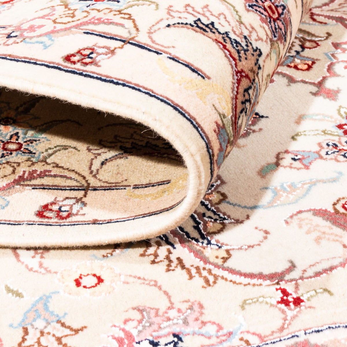 Alfombra persa - Tabriz - 196 x 151 cm - crema