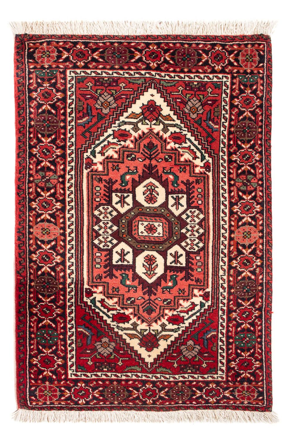 Alfombra persa - Nómada - 86 x 60 cm - rojo