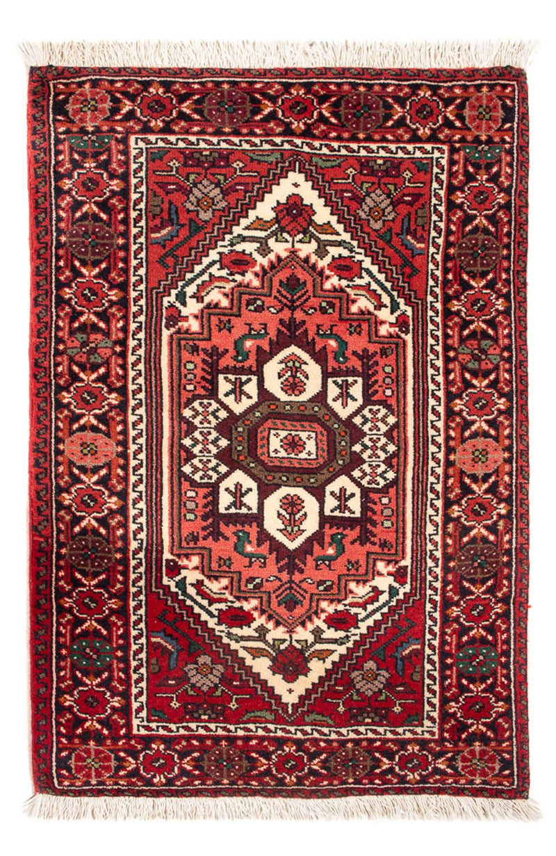 Alfombra persa - Nómada - 86 x 60 cm - rojo