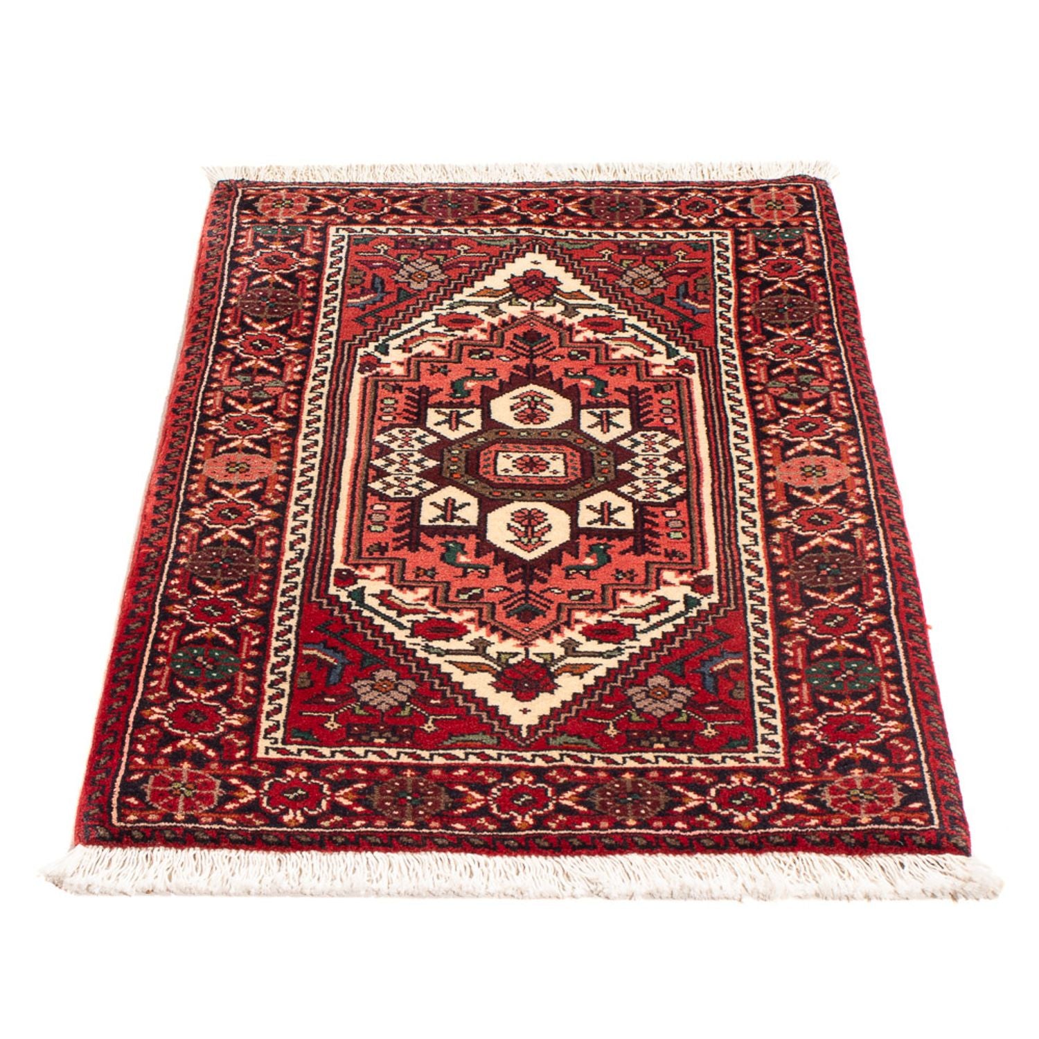 Alfombra persa - Nómada - 86 x 60 cm - rojo