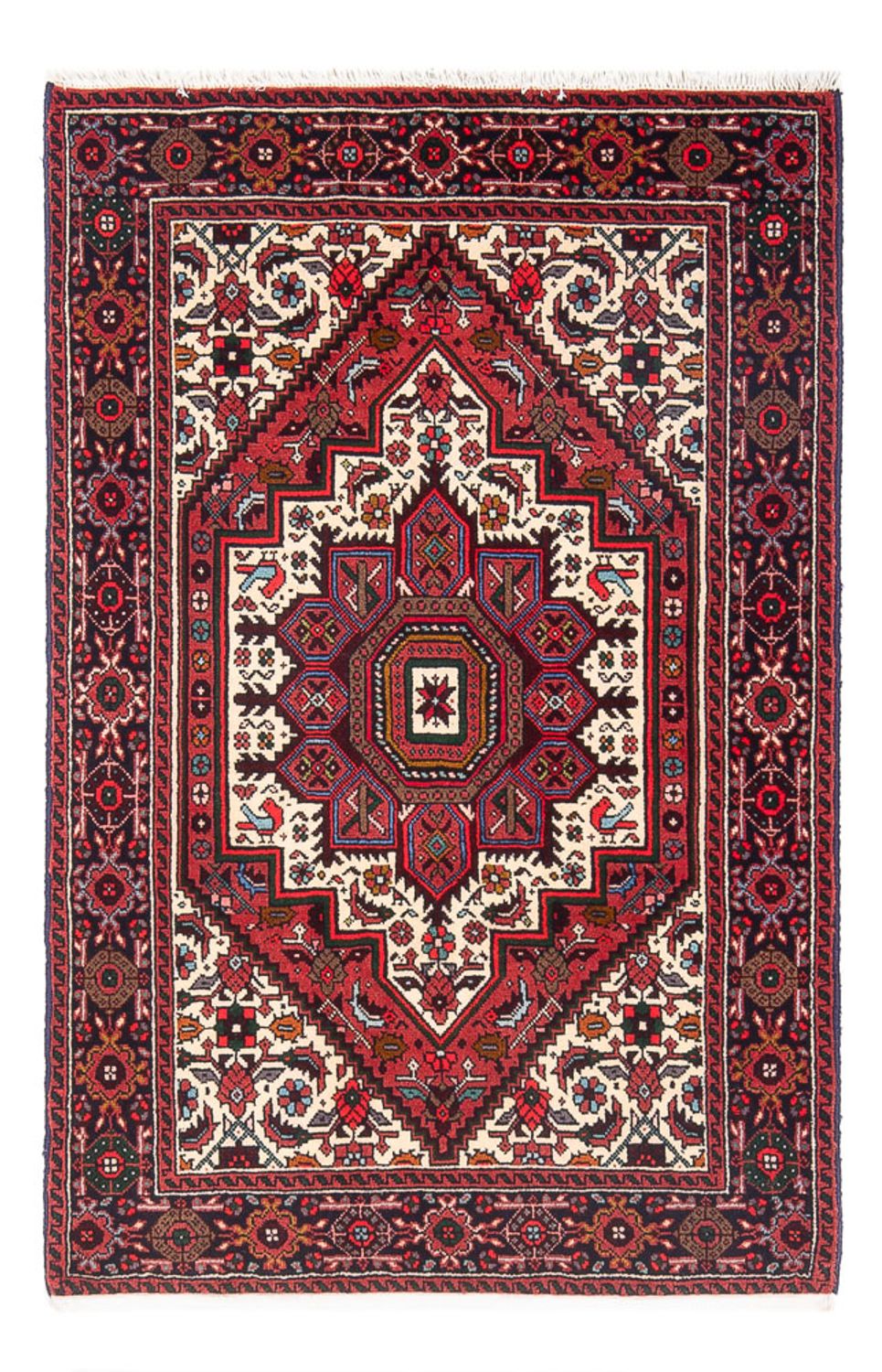 Alfombra persa - Nómada - 120 x 81 cm - rojo