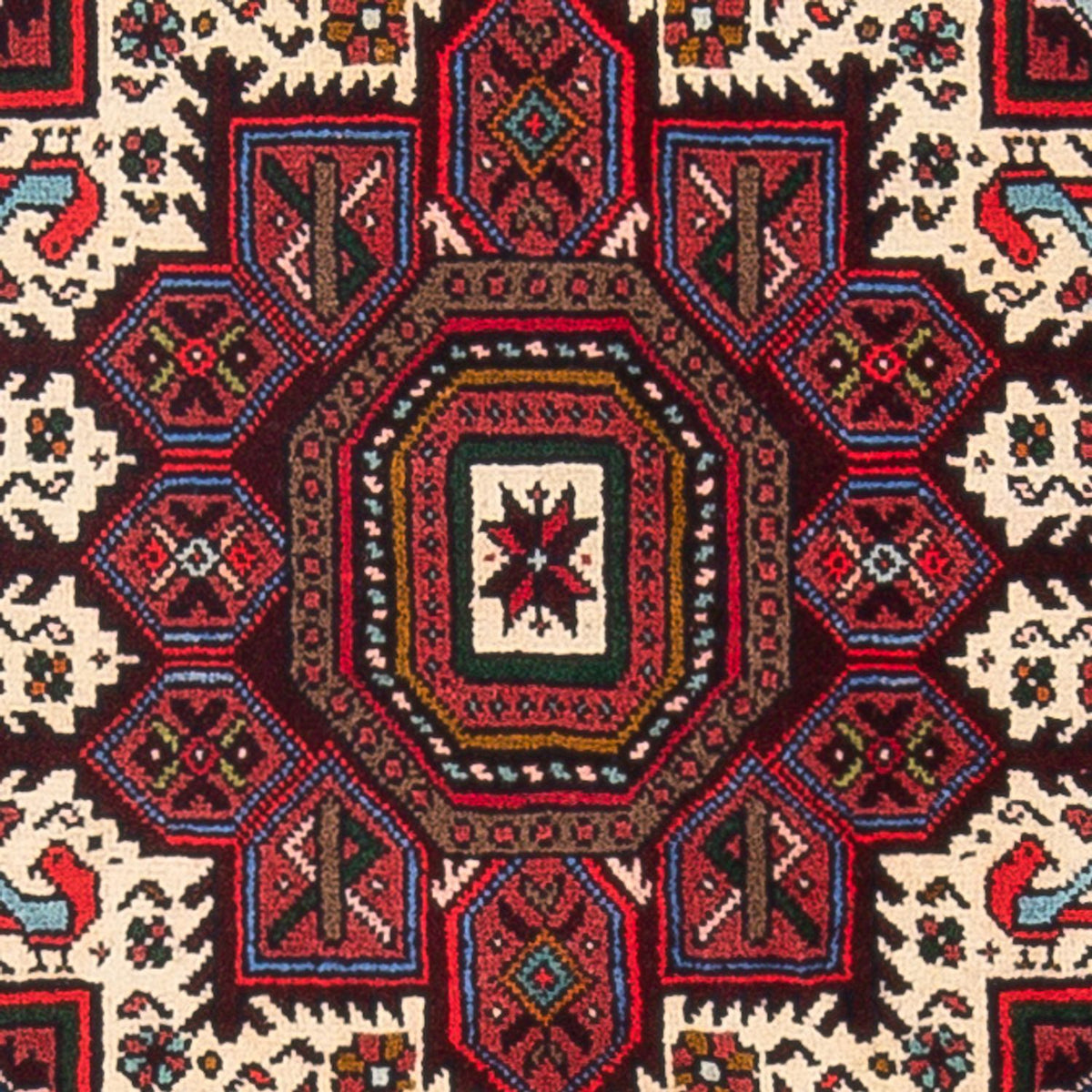 Alfombra persa - Nómada - 120 x 81 cm - rojo