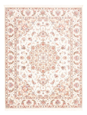 Alfombra persa - Tabriz - 196 x 153 cm - crema