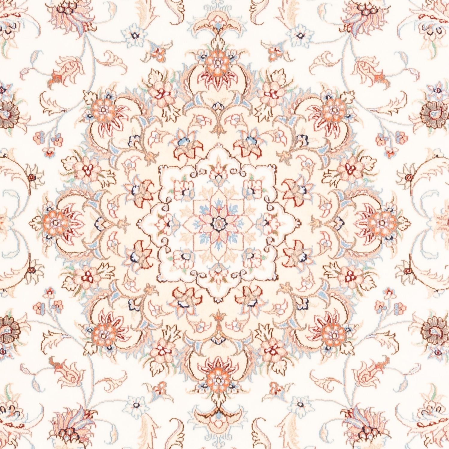 Alfombra persa - Tabriz - 196 x 153 cm - crema