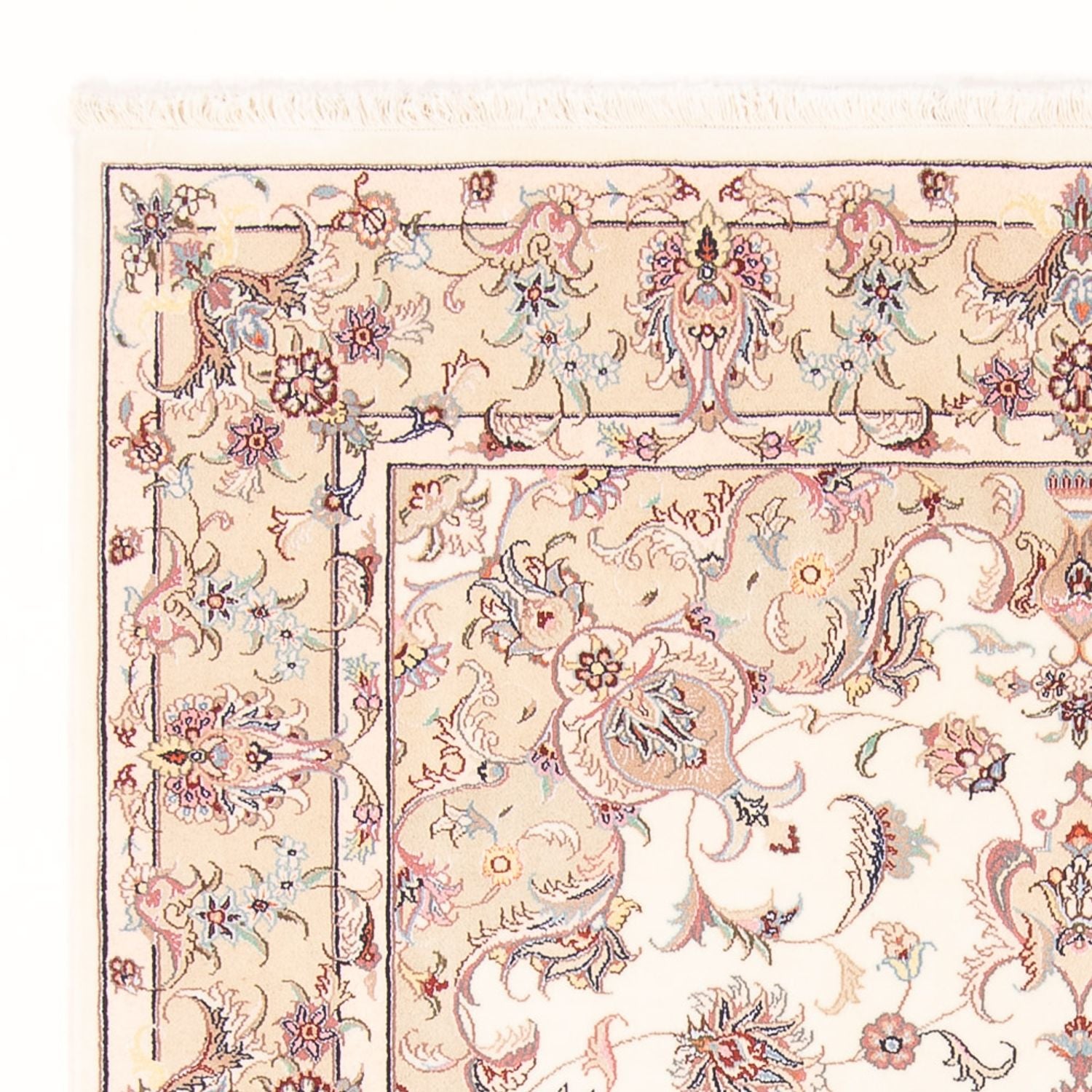 Alfombra Persa - Tabriz - Real - 196 x 150 cm - crema
