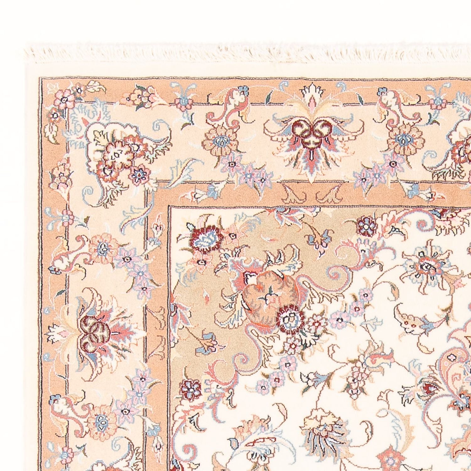 Alfombra Persa - Tabriz - Real - 195 x 147 cm - crema
