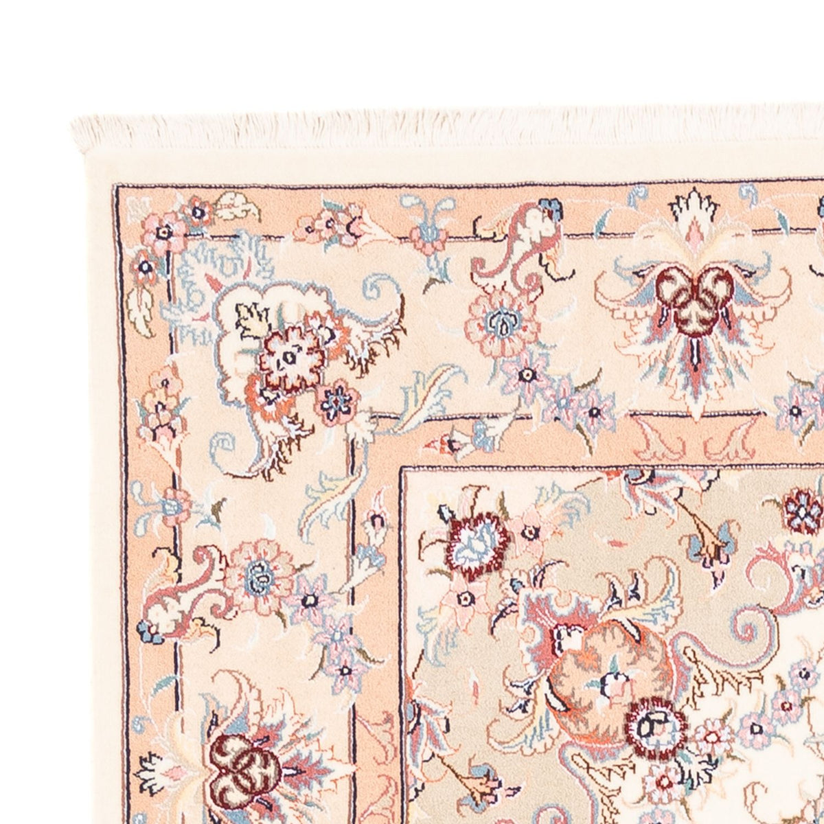 Alfombra persa - Tabriz - 202 x 150 cm - crema