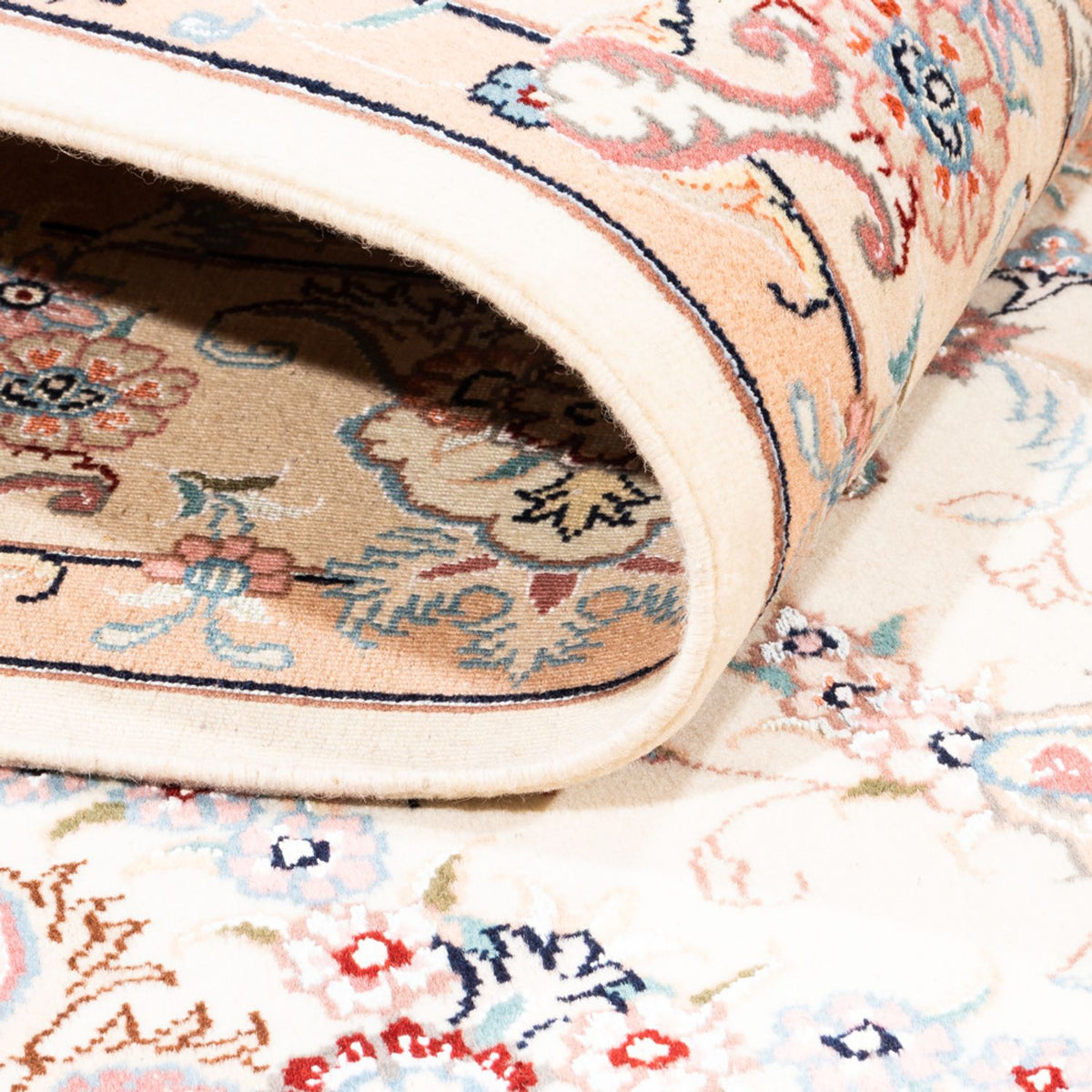 Alfombra persa - Tabriz - 202 x 150 cm - crema