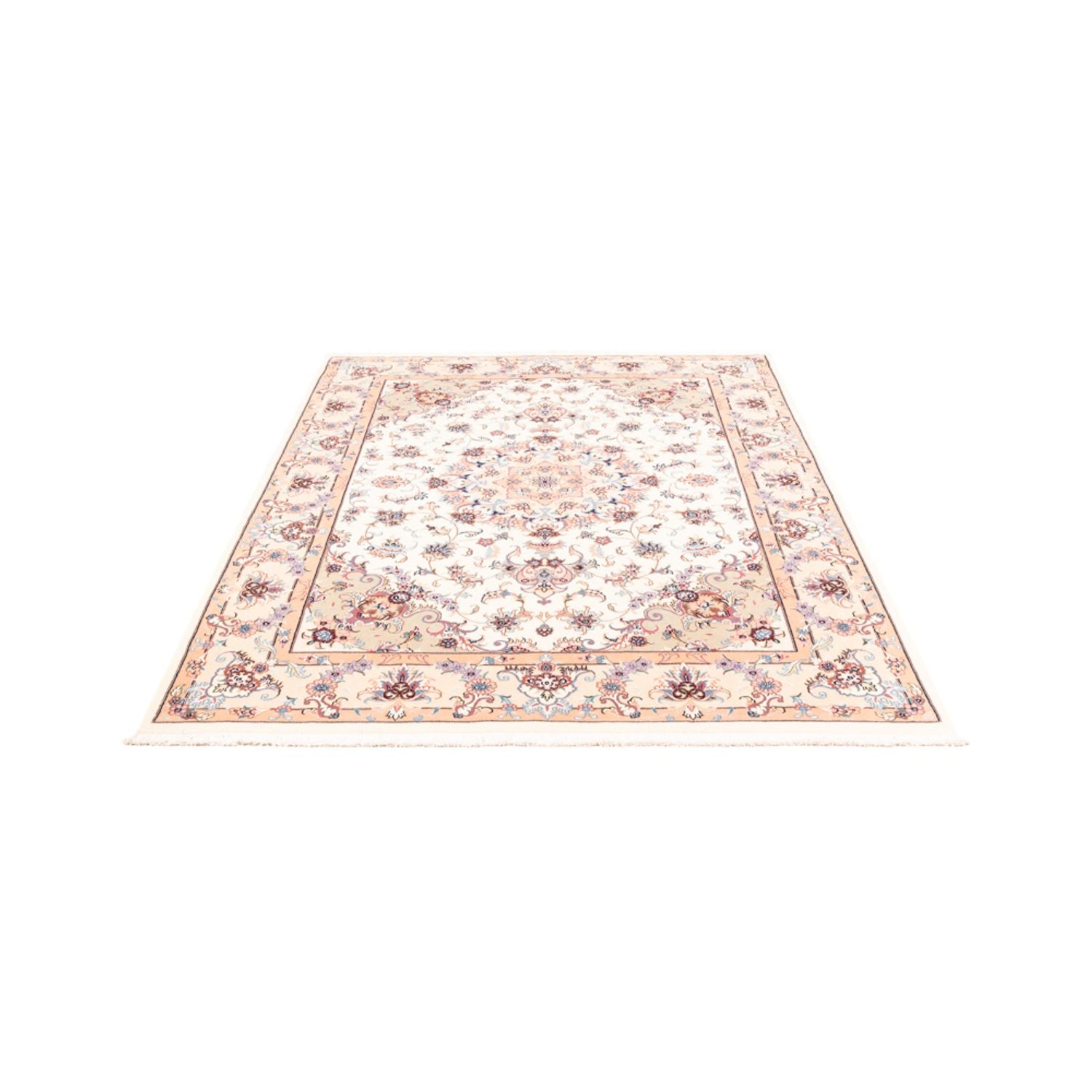 Alfombra persa - Tabriz - 202 x 150 cm - crema