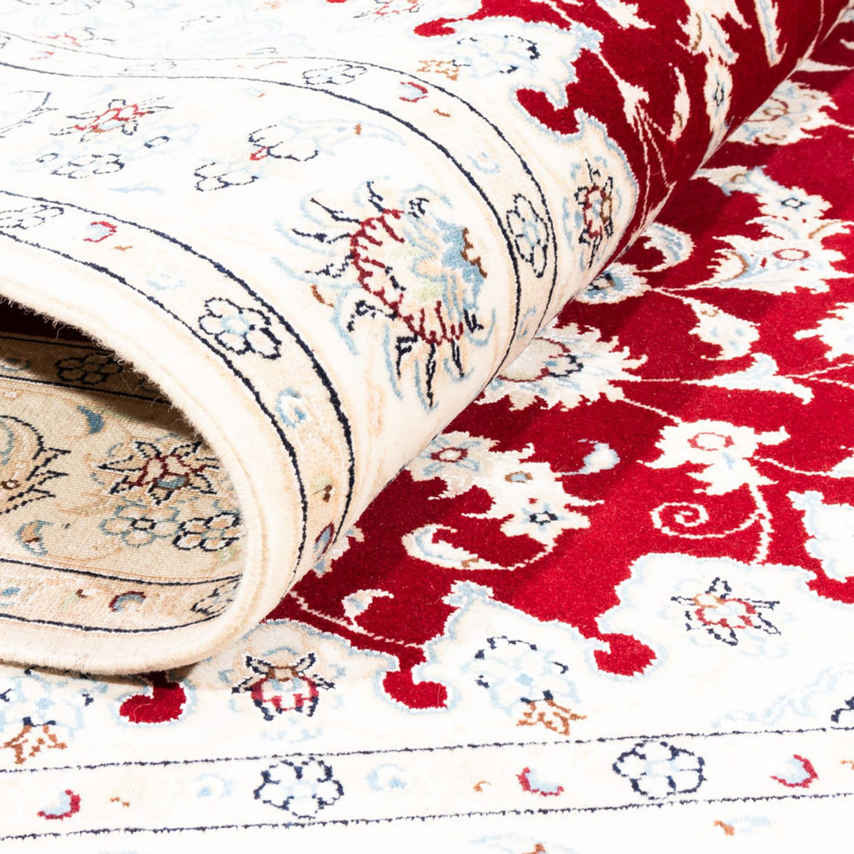 Alfombra Persa - Nain - Prima - 176 x 119 cm - rojo