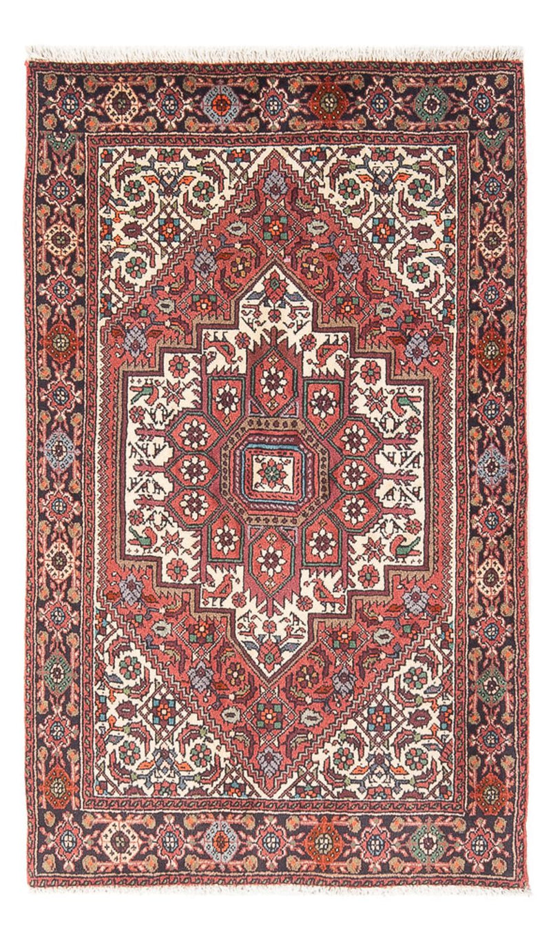 Alfombra persa - Nómada - 120 x 81 cm - rojo claro