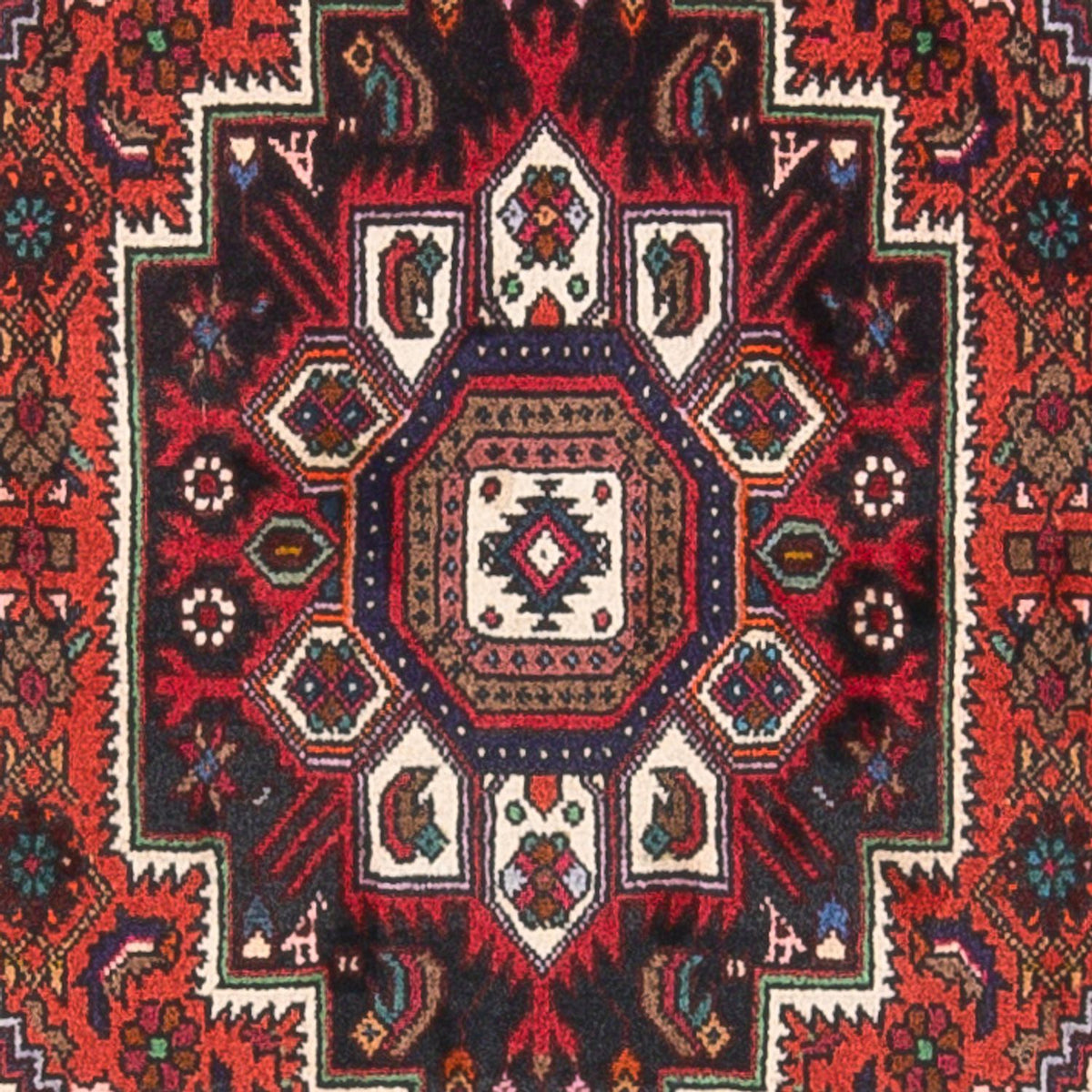 Alfombra persa - Nómada - 127 x 83 cm - rojo