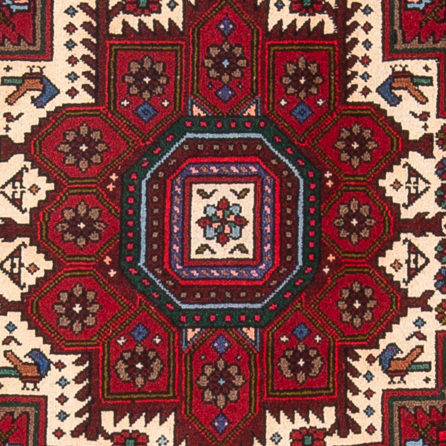 Alfombra persa - Nómada - 122 x 78 cm - crema