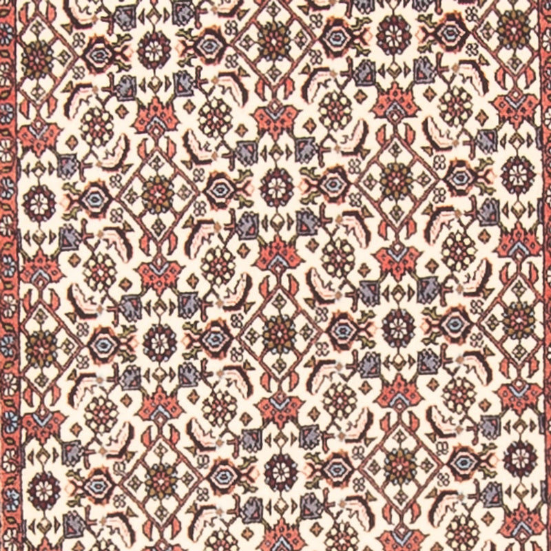 Alfombra de pasillo Alfombra persa - Bidjar - 383 x 85 cm - crema