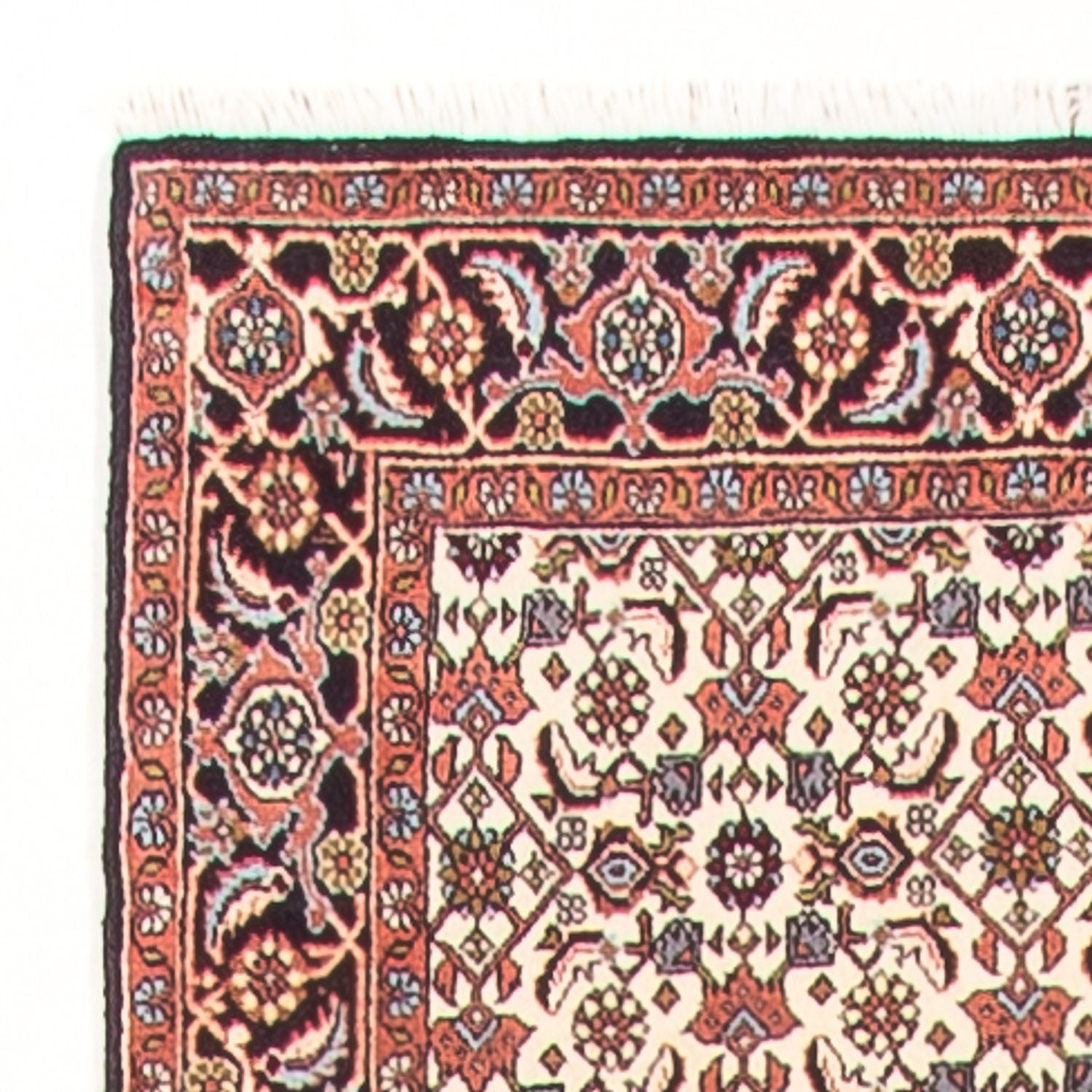Alfombra de pasillo Alfombra persa - Bidjar - 383 x 85 cm - crema