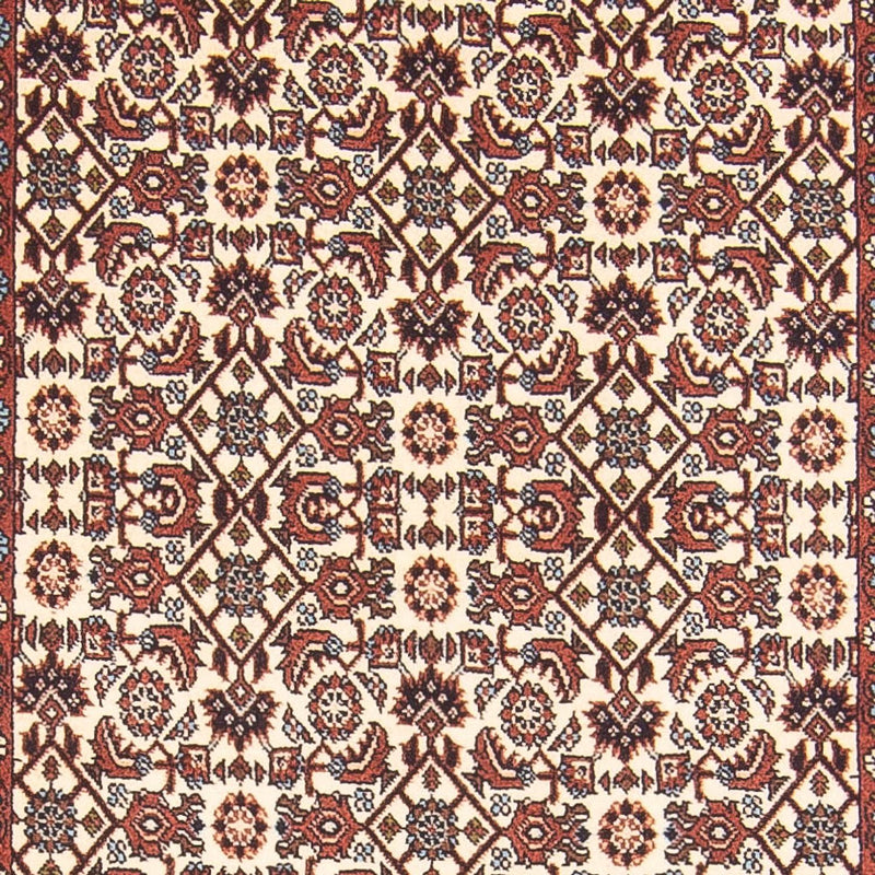 Alfombra de pasillo Alfombra persa - Bidjar - 397 x 85 cm - crema