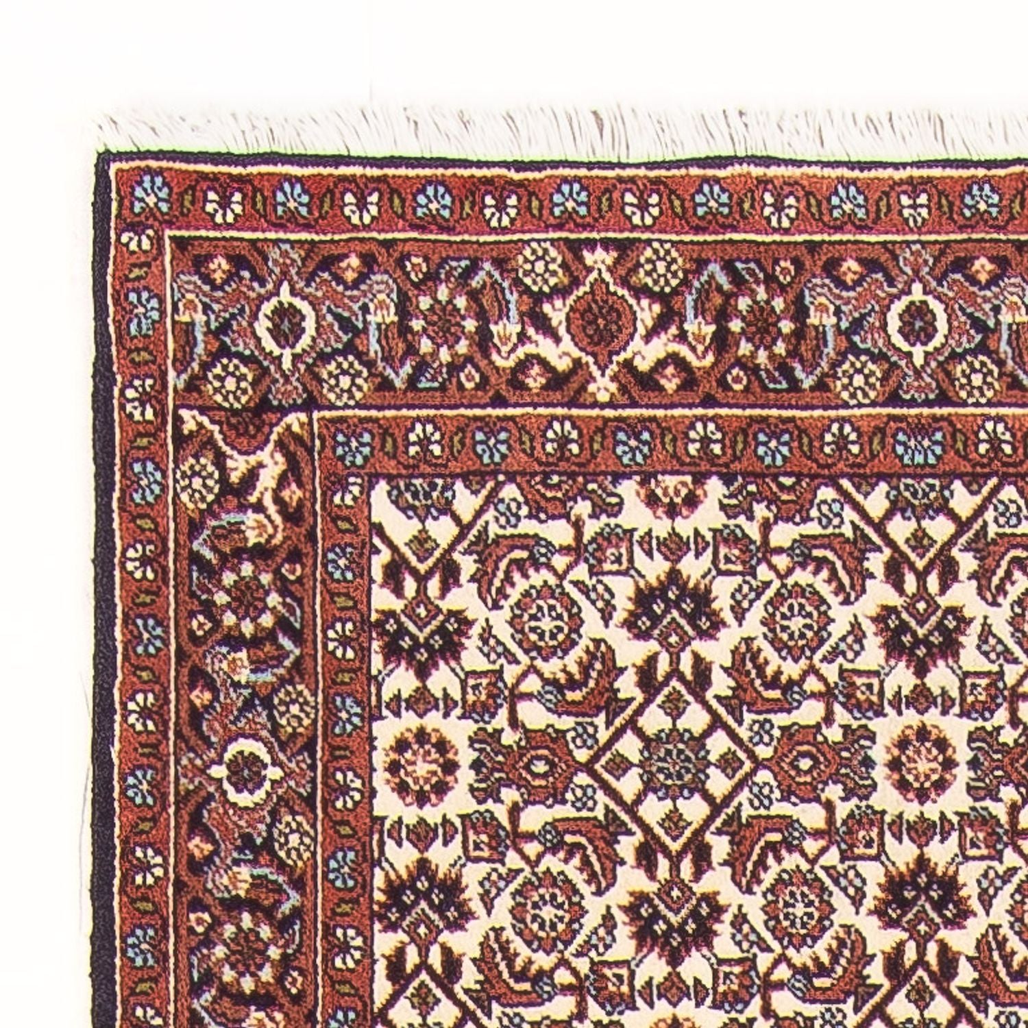 Alfombra de pasillo Alfombra persa - Bidjar - 397 x 85 cm - crema