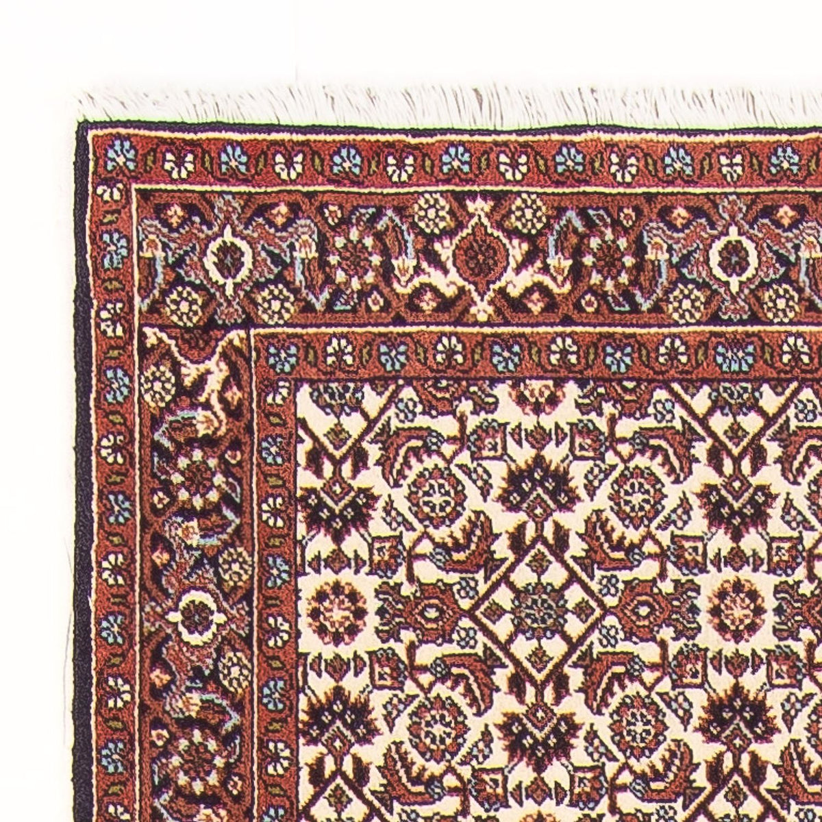 Alfombra de pasillo Alfombra persa - Bidjar - 397 x 85 cm - crema