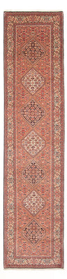 Alfombra de pasillo Alfombra persa - Bidjar - 381 x 89 cm - rojo