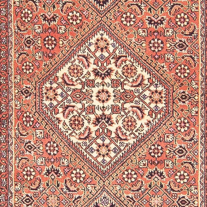 Alfombra de pasillo Alfombra persa - Bidjar - 381 x 89 cm - rojo