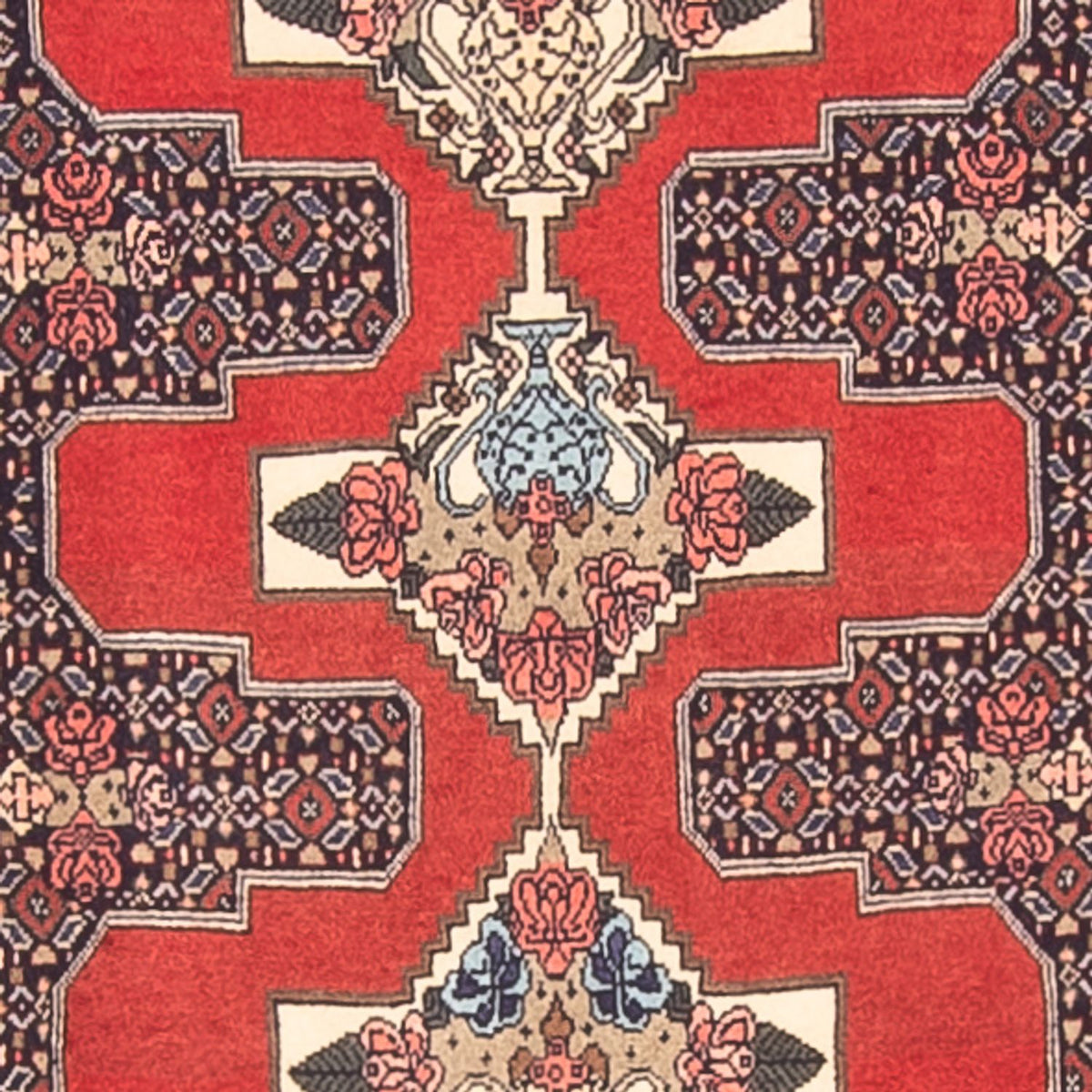 Alfombra de pasillo Alfombra persa - Clásica - 378 x 89 cm - rojo