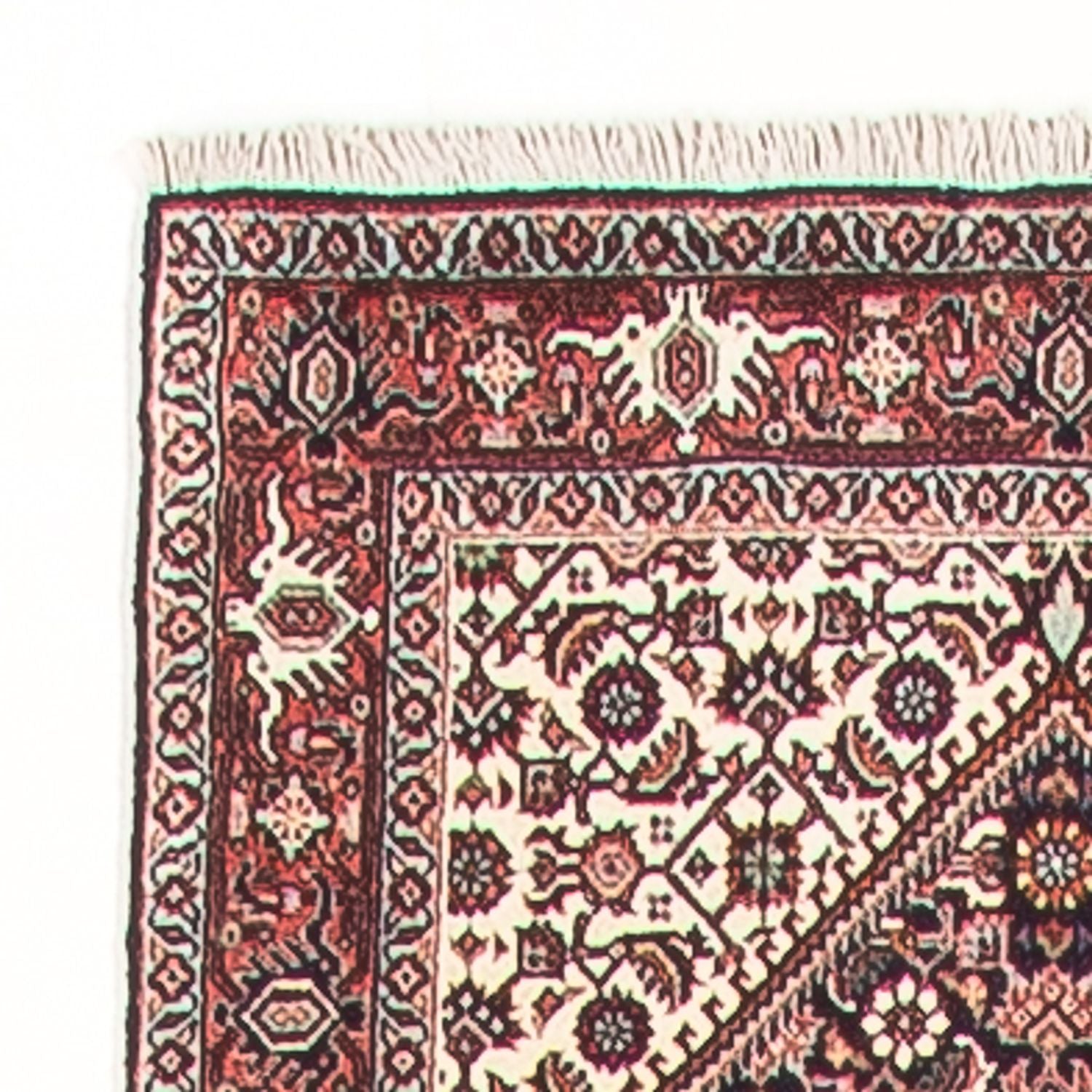 Alfombra de pasillo Alfombra persa - Bidjar - 410 x 67 cm - crema
