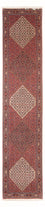 Alfombra de pasillo Alfombra persa - Bidjar - 384 x 77 cm - rojo