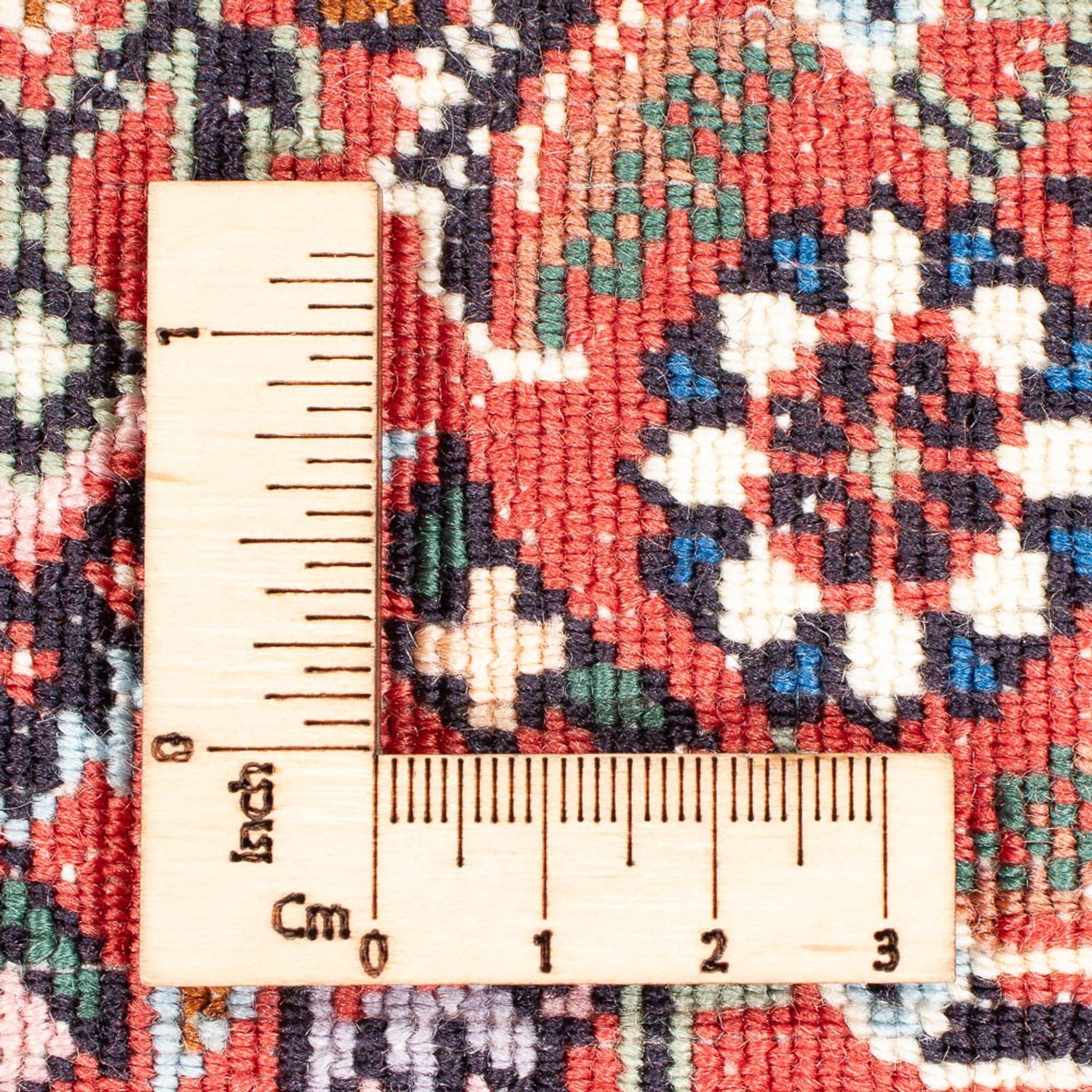 Alfombra de pasillo Alfombra persa - Bidjar - 384 x 77 cm - rojo