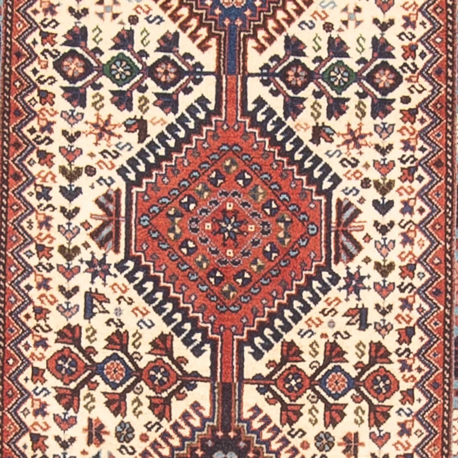 Alfombra de pasillo Alfombra persa - Nómada - 398 x 82 cm - crema