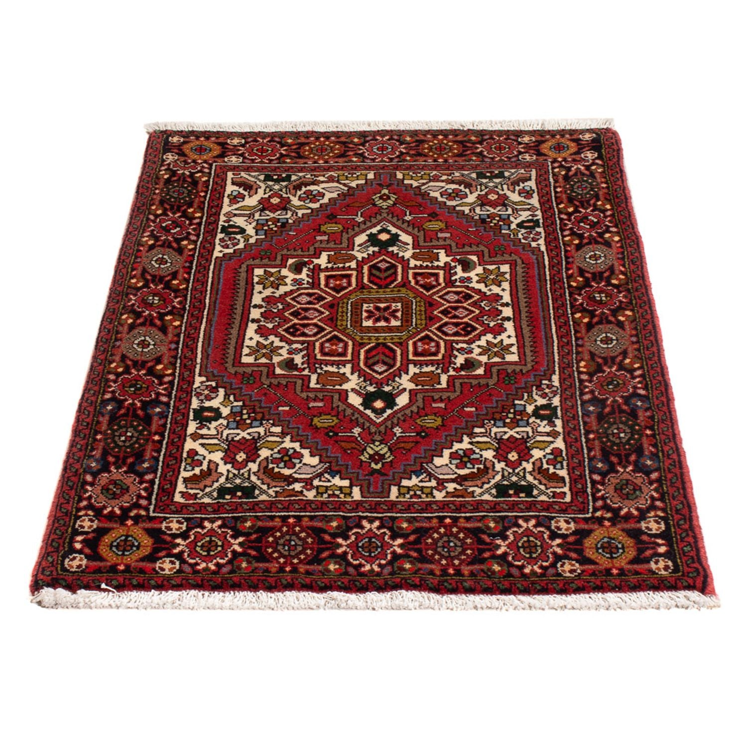 Alfombra persa - Nómada - 90 x 61 cm - rojo
