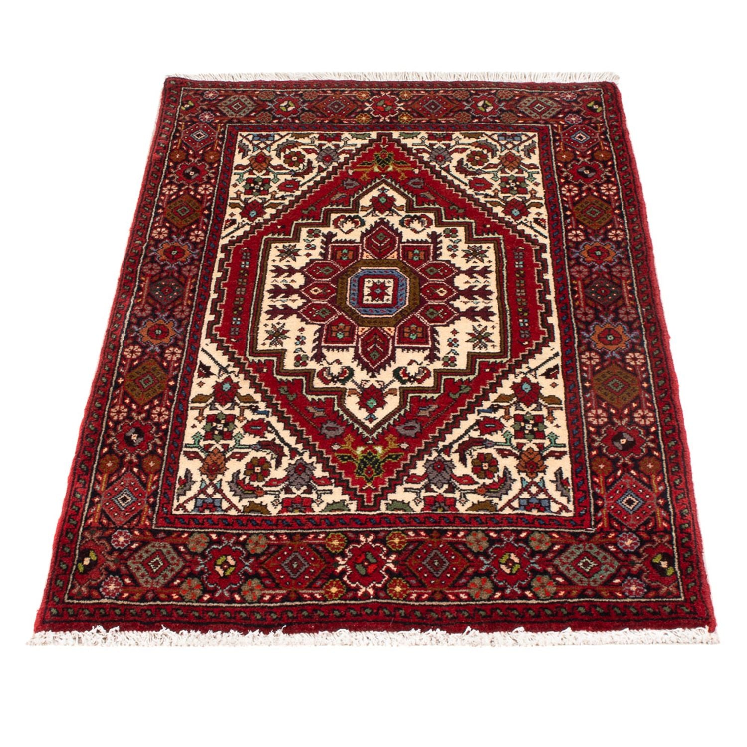 Alfombra persa - Nómada - 102 x 60 cm - crema