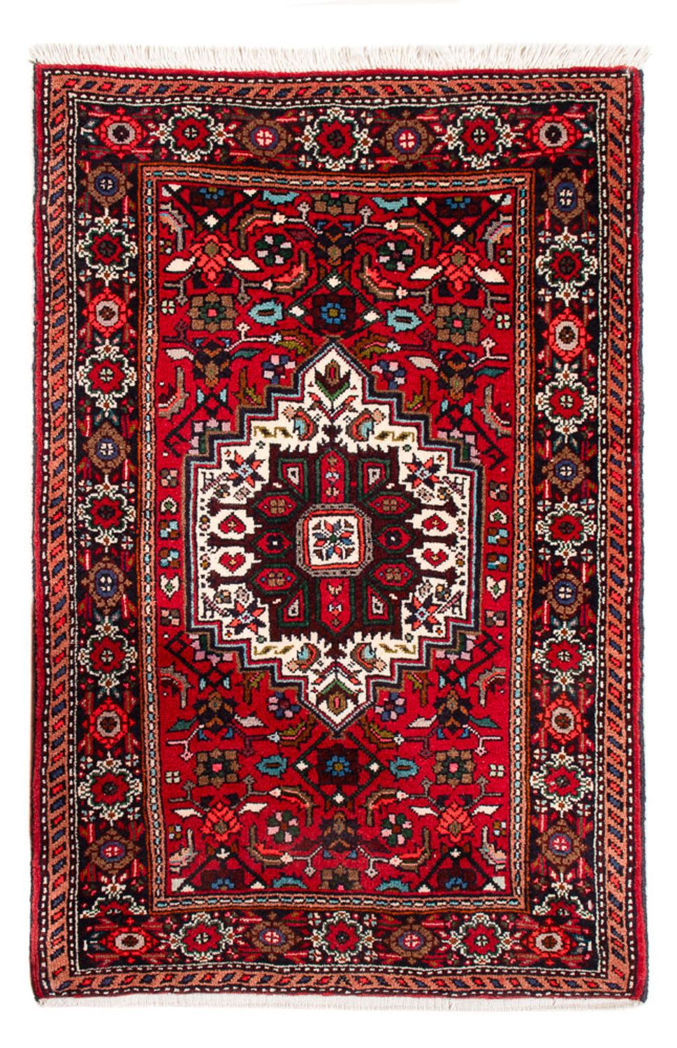 Alfombra persa - Nómada - 90 x 60 cm - rojo