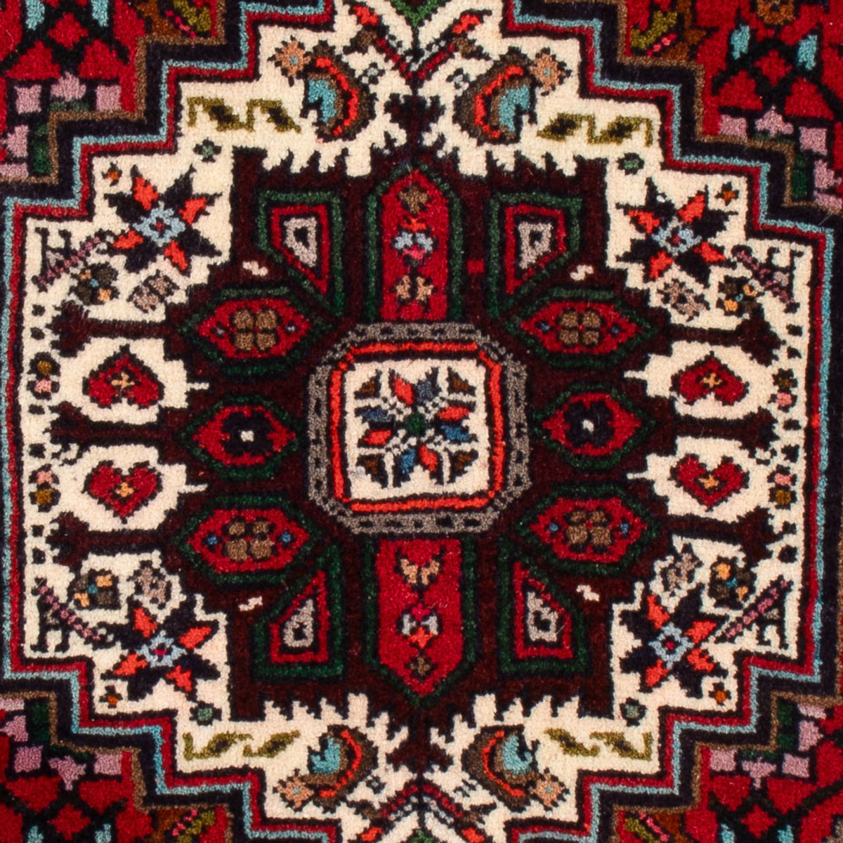 Alfombra persa - Nómada - 90 x 60 cm - rojo