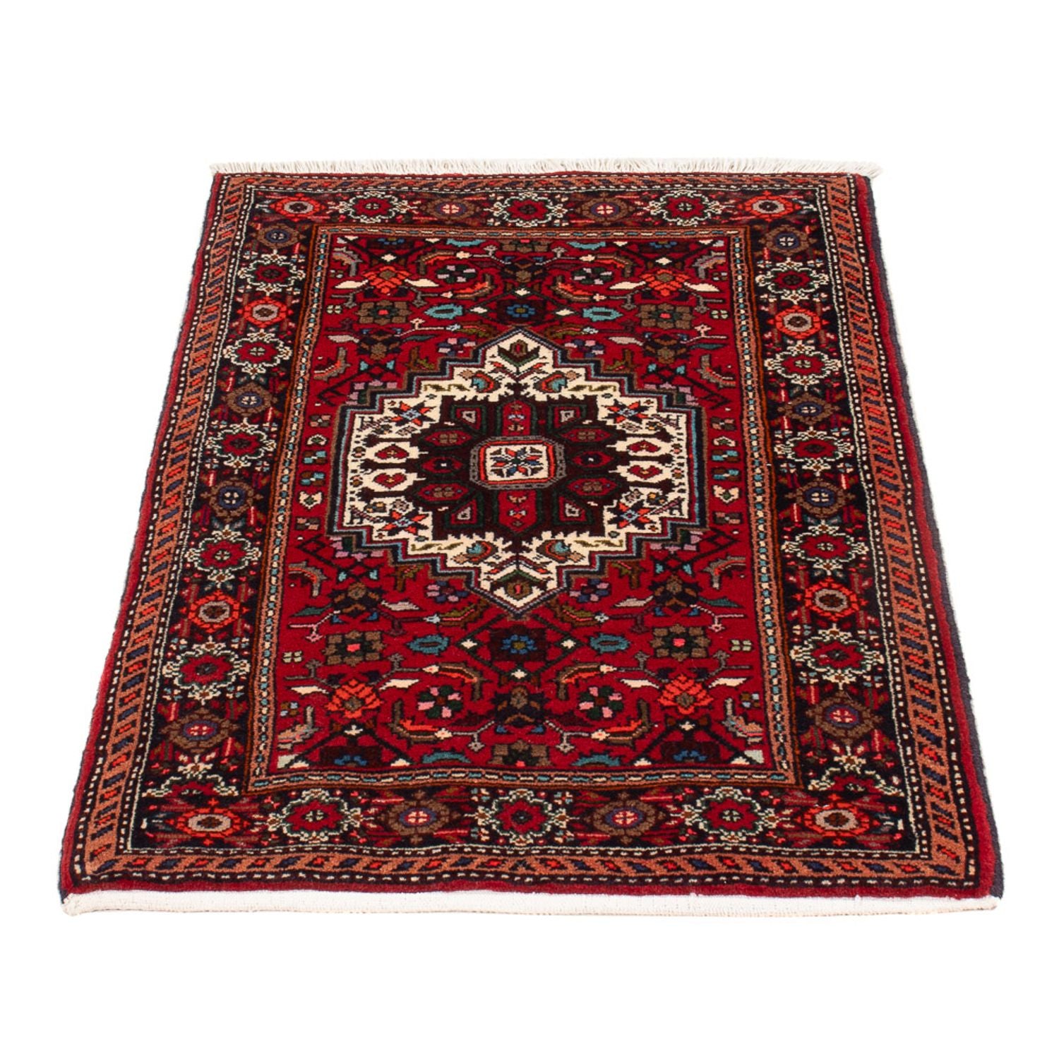 Alfombra persa - Nómada - 90 x 60 cm - rojo